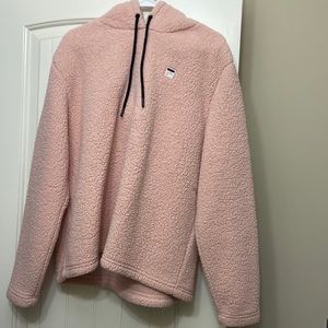 Pink Sherpa hoodie